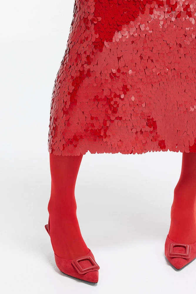 Sequined Midi Skirt