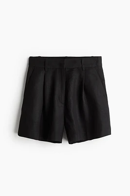 Linen-blend Shorts