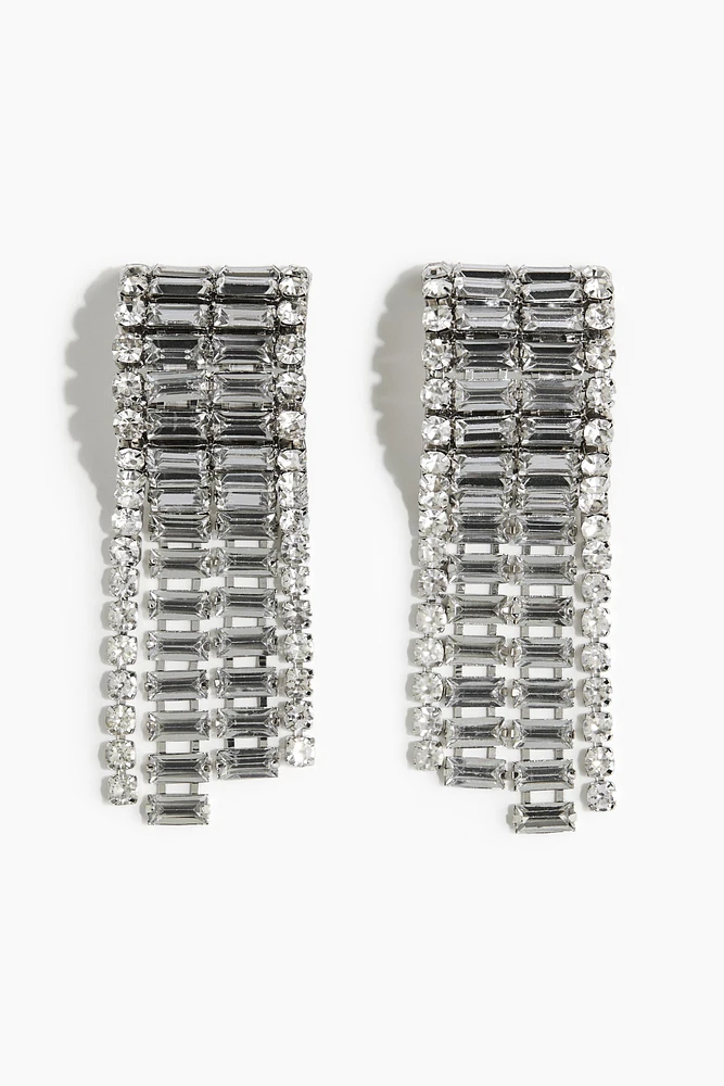 Long Rhinestone Earrings