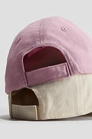 Lot de 2 casquettes en sergé coton