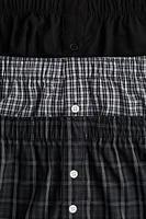 3-pack Woven Cotton Boxer Shorts