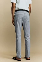 Slim Fit Cotton Twill Pants