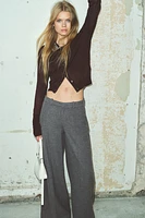 Wide-Leg Dress Pants