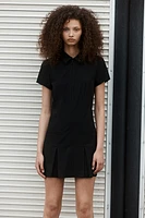 Zip-Front Dress with Collar