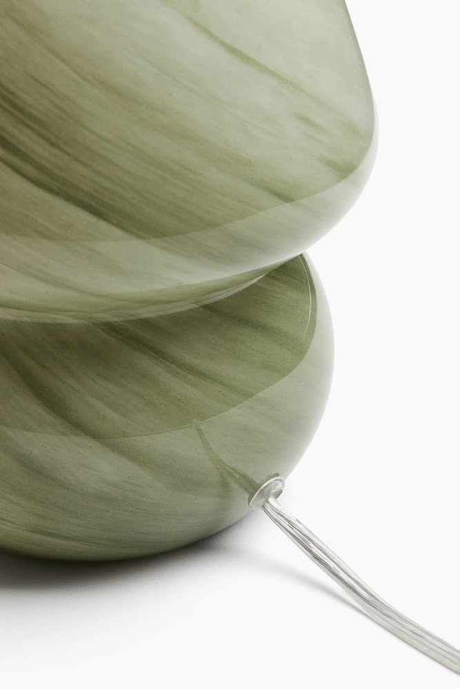 Lampe de table en verre