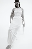 Plissé Maxi Skirt