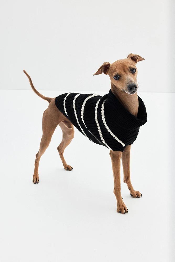 Rib-knit Dog Sweater