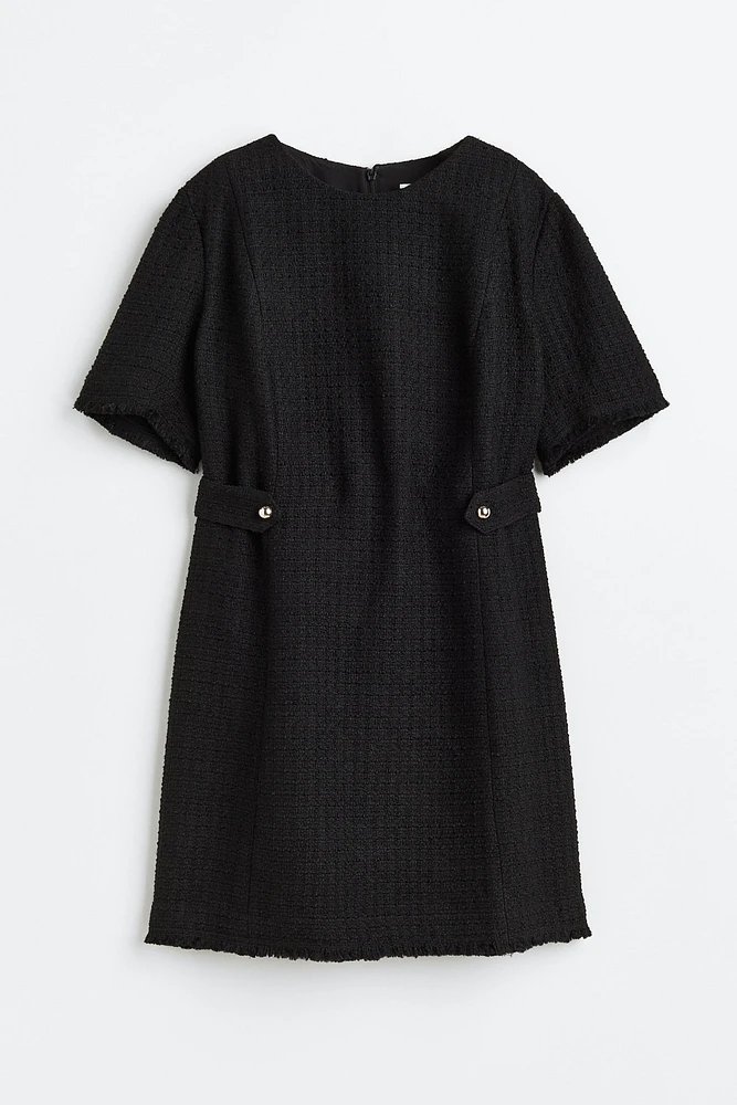 H&M+ Wool-blend Bouclé Dress