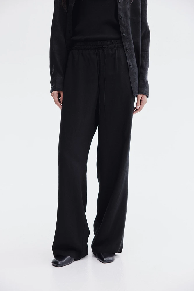 Pantalon en lin mélangé