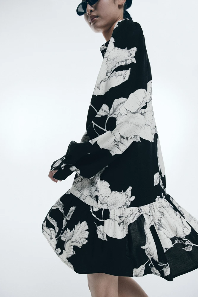 Patterned Viscose Dress