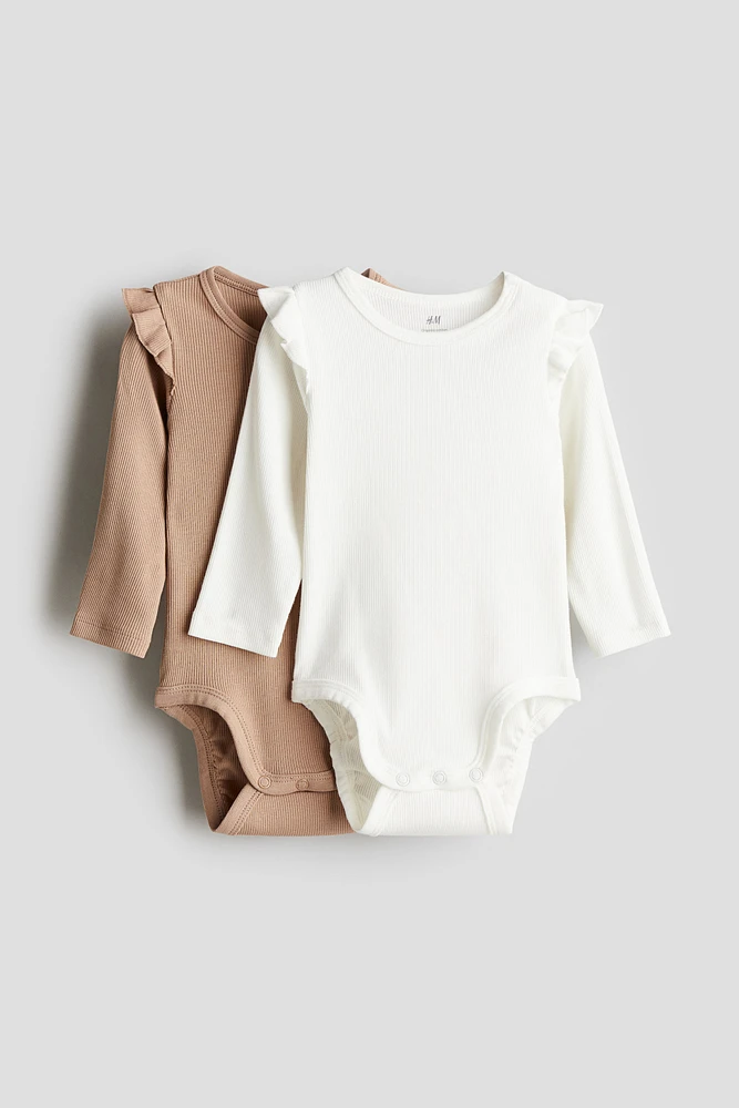 2-pack Long-sleeved Bodysuits