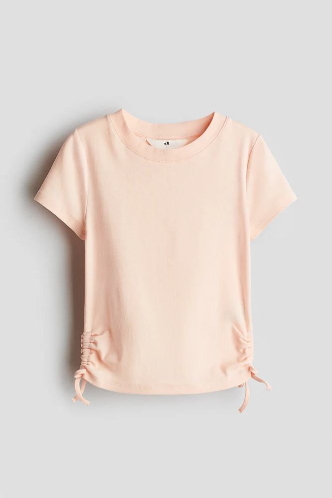 Jersey Top with Drawstrings