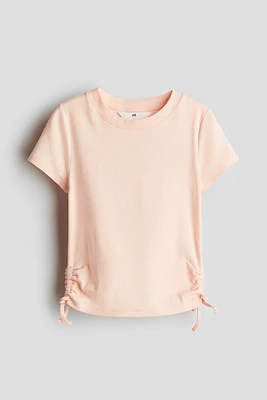 Jersey Top with Drawstrings