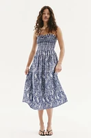 Smocked-bodice Dress