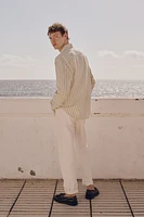 Regular-Fit Linen-Blend Shirt