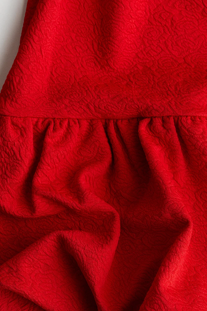 Robe ballon à manches longues