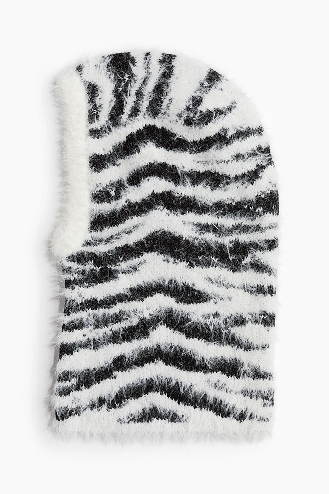 Fluffy-Knit Balaclava