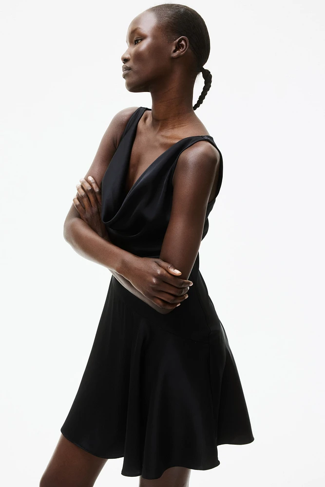 Cowl-Neck Dress
