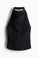 Draped Halterneck Top