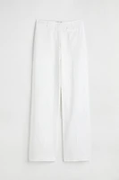 Wide-leg Linen-blend Pants