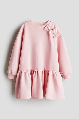 Bow-Detail Sweatshirt Dress