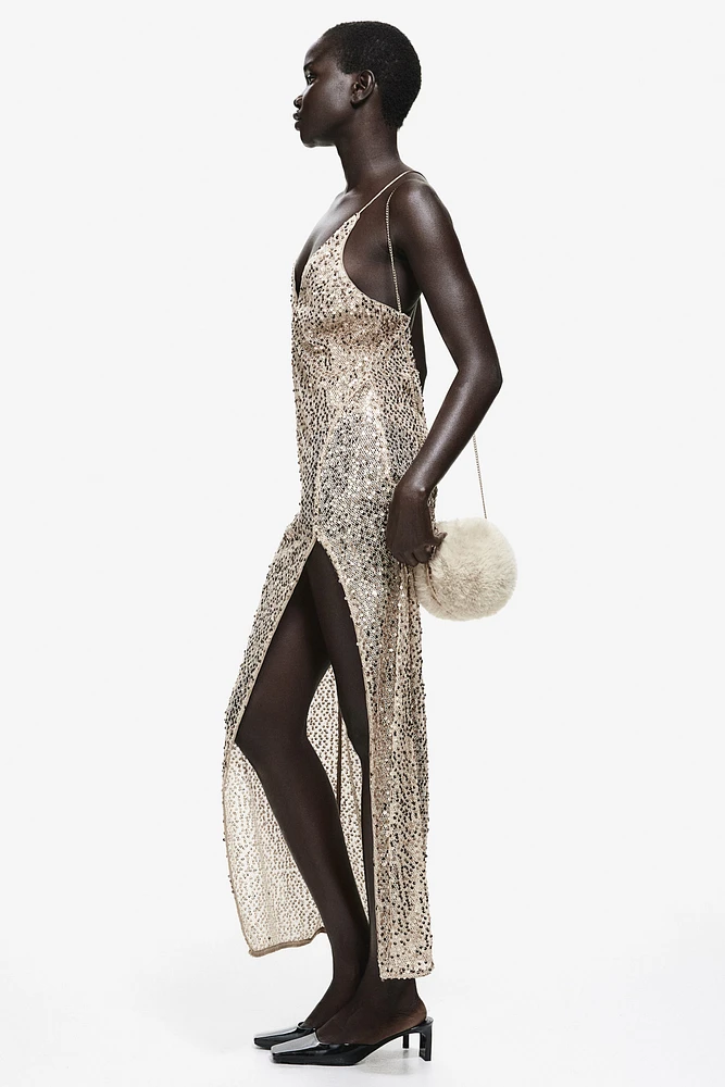 Sequined Net Dress