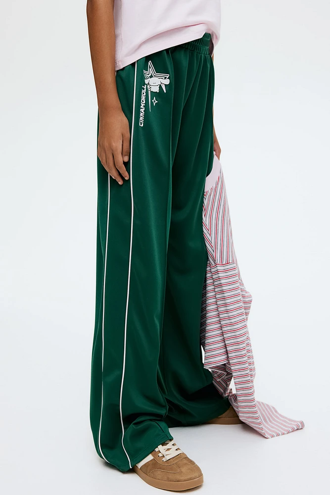 Wide-Leg Track Pants