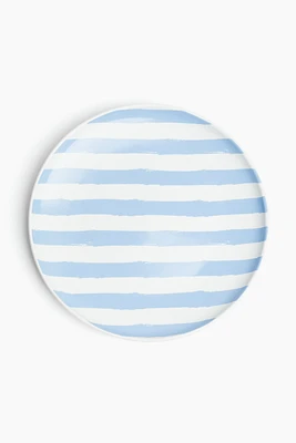 Striped Porcelain Appetizer Plate