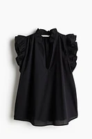 Ruffle-Trimmed Blouse