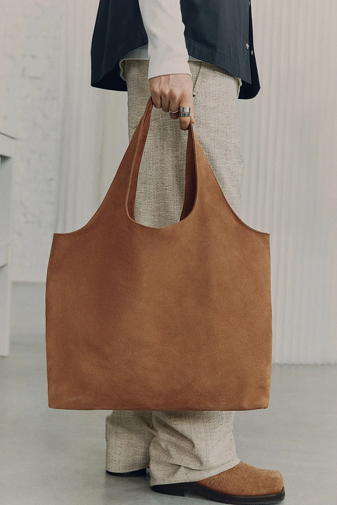 Suede Tote Bag