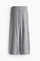 Cable-knit Pants