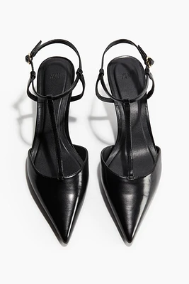 Pointed T-Strap Pumps