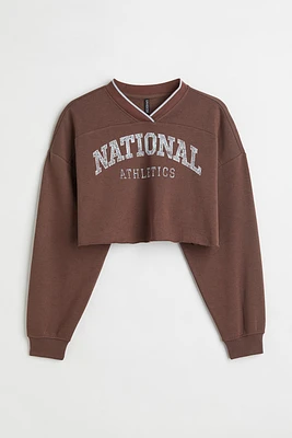 H&M+ Crop Sweatshirt