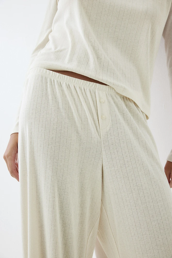 Pointelle Jersey Pajamas