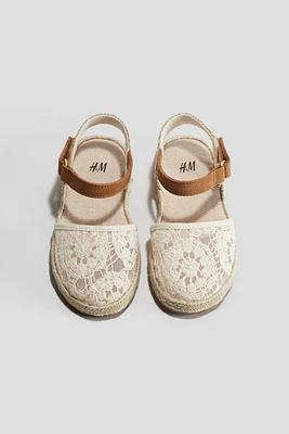 Crochet-Look Sandals