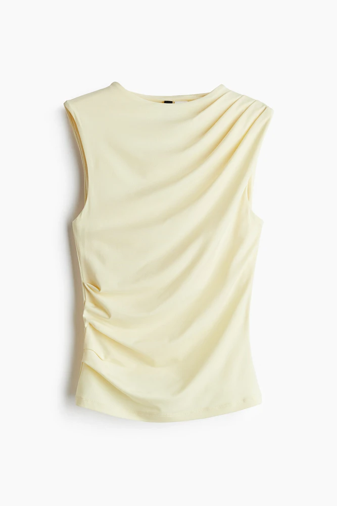 Draped Sleeveless Top