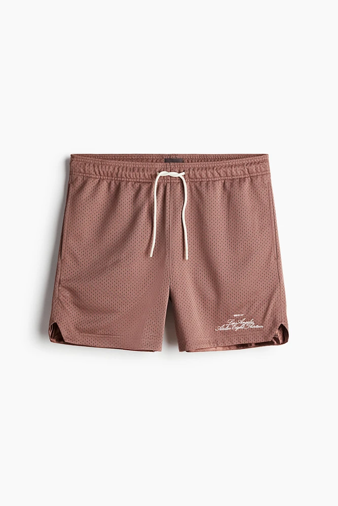 Regular Fit Mesh Shorts