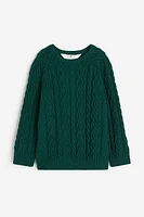 Cable-knit Cotton Sweater