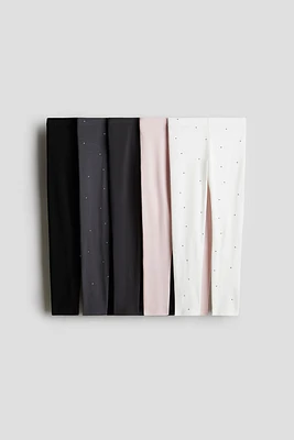 Lot de 5 leggings en jersey