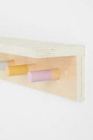 Five-peg Wall Shelf