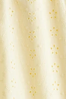 Short taille haute avec broderie anglaise