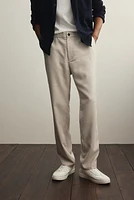 Regular Fit Twill Pants