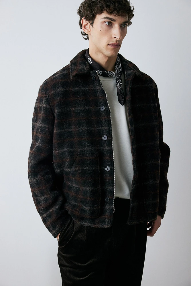 Regular Fit Wool-Blend Jacket