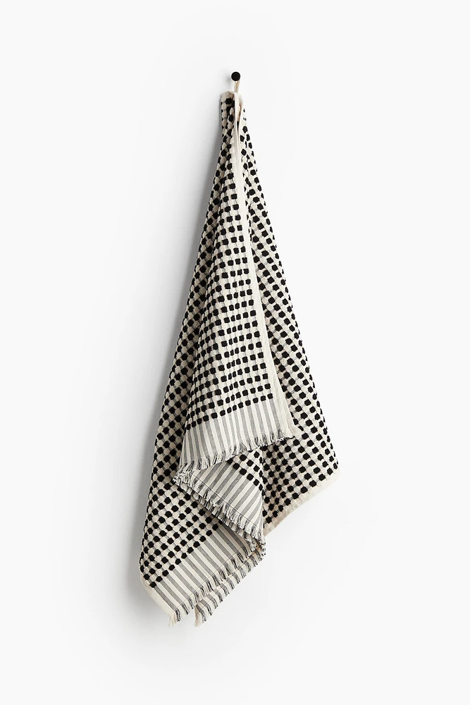 Patterned Cotton Terry Bath Towel