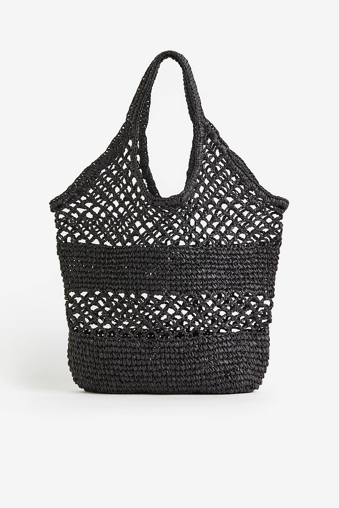 Crochet-look Shopper