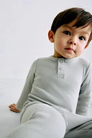 Lot de 2 hauts en coton à encolure boutonnée