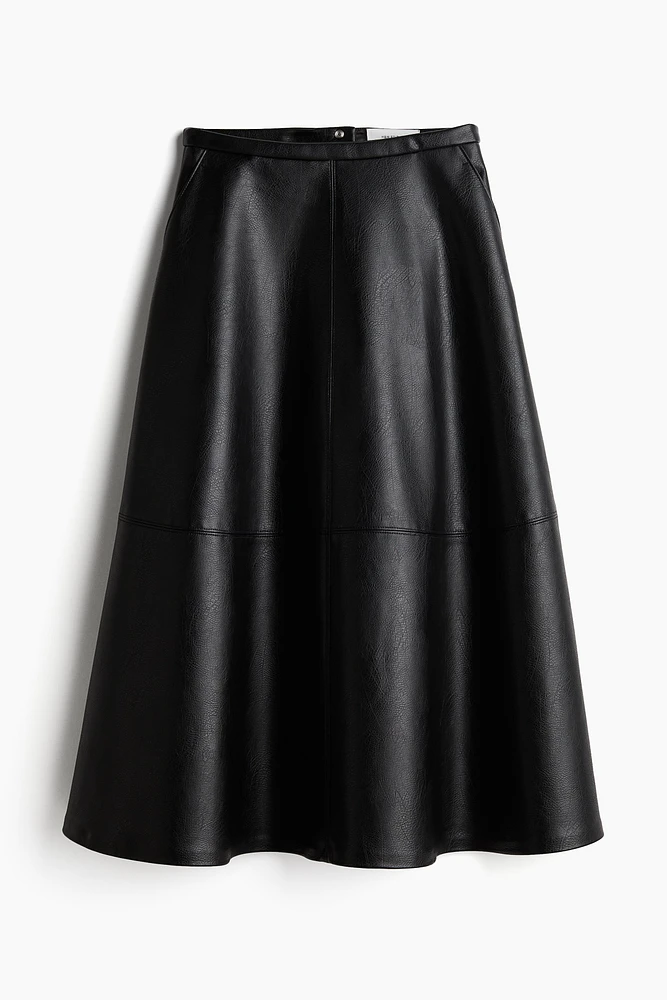 Coated A-Line Skirt