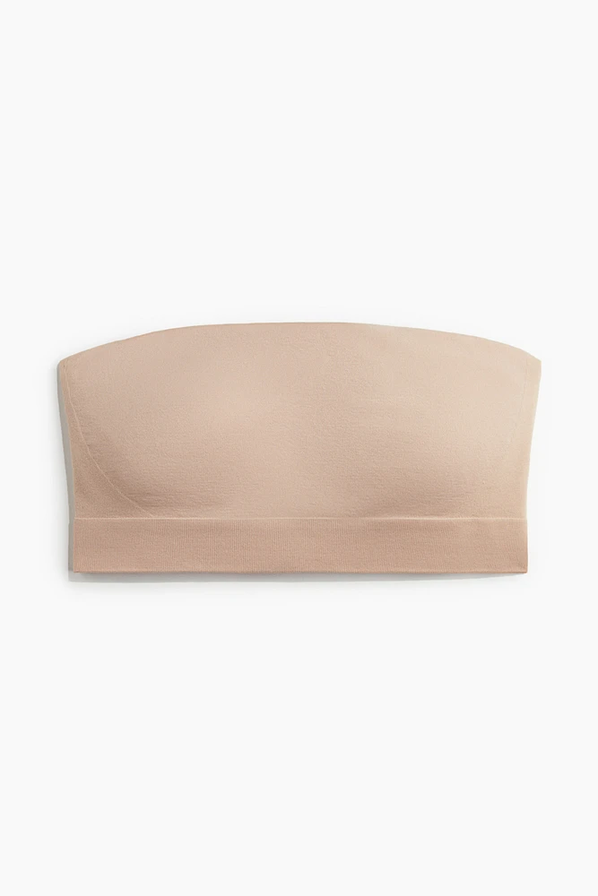 Soutien-gorge bandeau coussiné sans couture