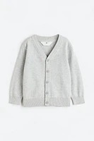 Fine-knit Cotton Cardigan