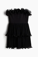 Ruffle-Trimmed Bandeau Dress